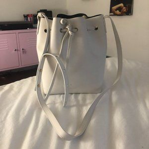 Mansur Gavriel White Hvit Mini Bucket Bag